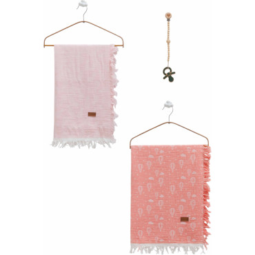 Muslin blankets set 2pcs, series BASIC. (Expected date)