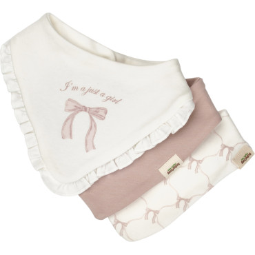 Bibs set 3pcs (pack of 5 sets)