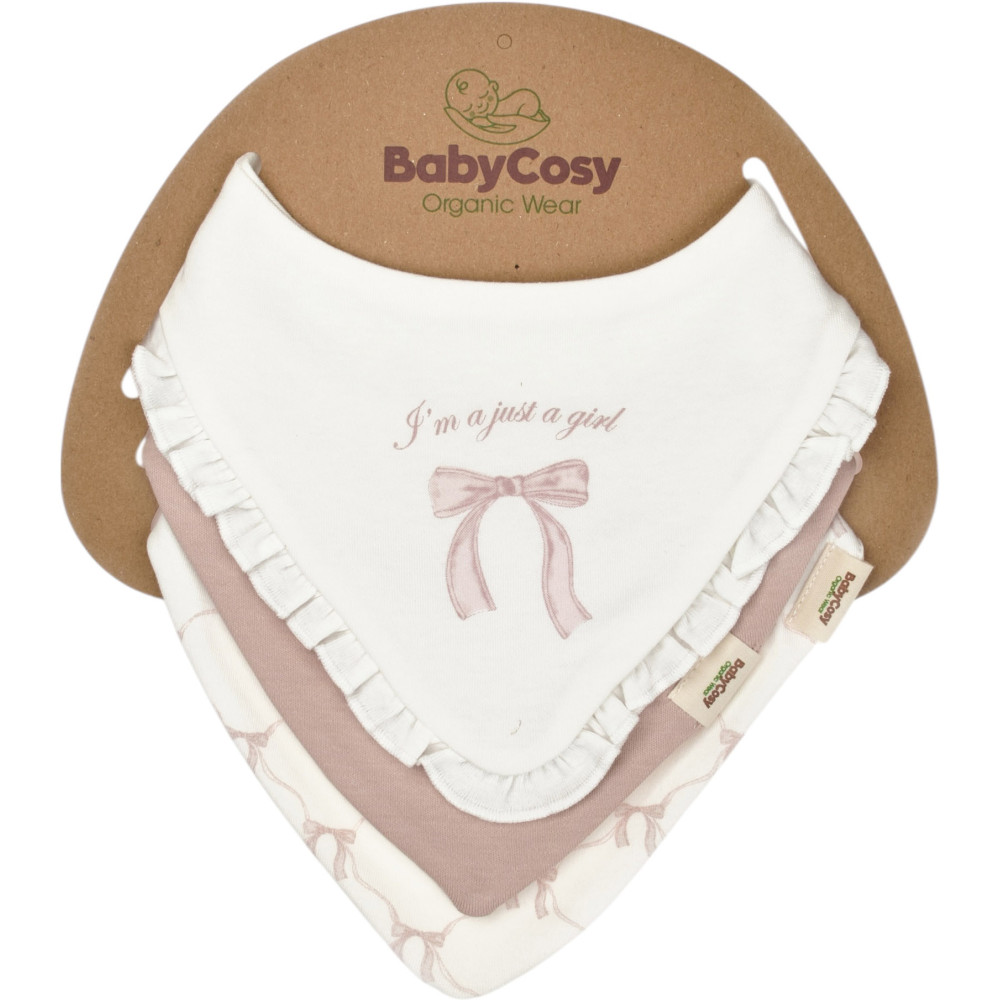 Bibs set 3pcs (pack of 5 sets)
