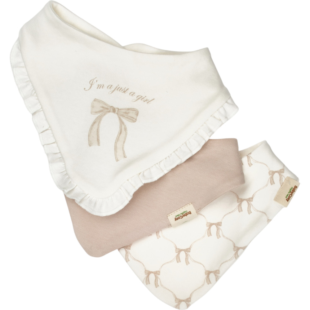 Bibs set 3pcs (pack of 5 sets)