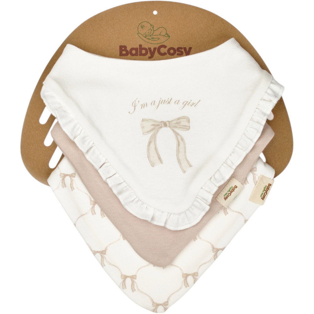 Bibs set 3pcs (pack of 5 sets)