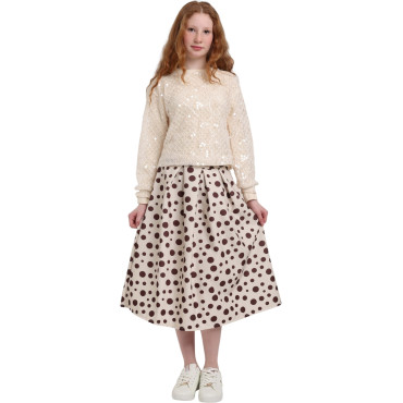 Set blouse+sweater+skirt