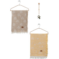 Muslin blankets set 2pcs, series BASIC
