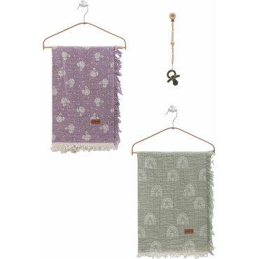 Muslin blankets set 2pcs, series BASIC. (Expected date)