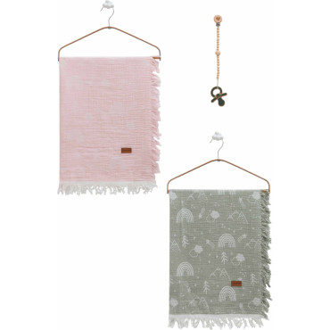 Muslin blankets set 2pcs, series BASIC. (Expected date)