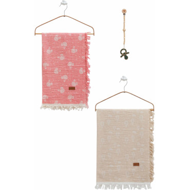 Muslin blankets set 2pcs, series BASIC. (Expected date)