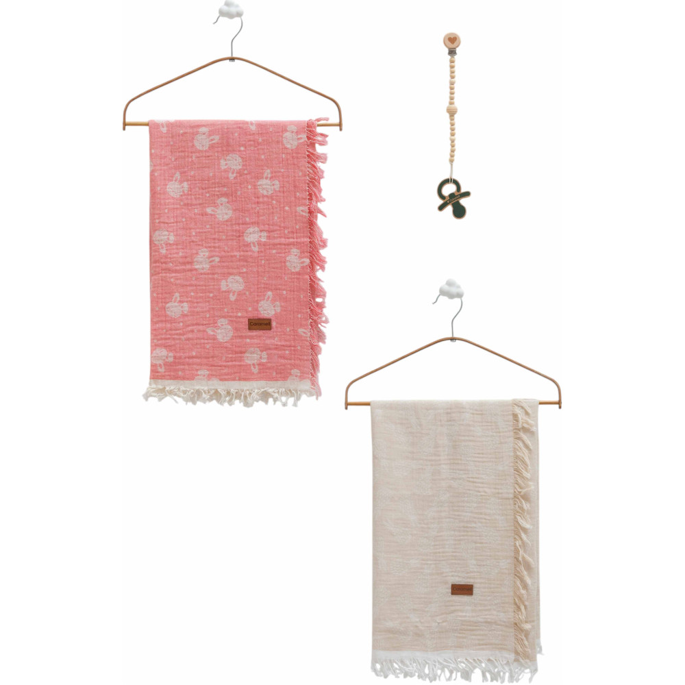 Muslin blankets set 2pcs, series BASIC. (Expected date)