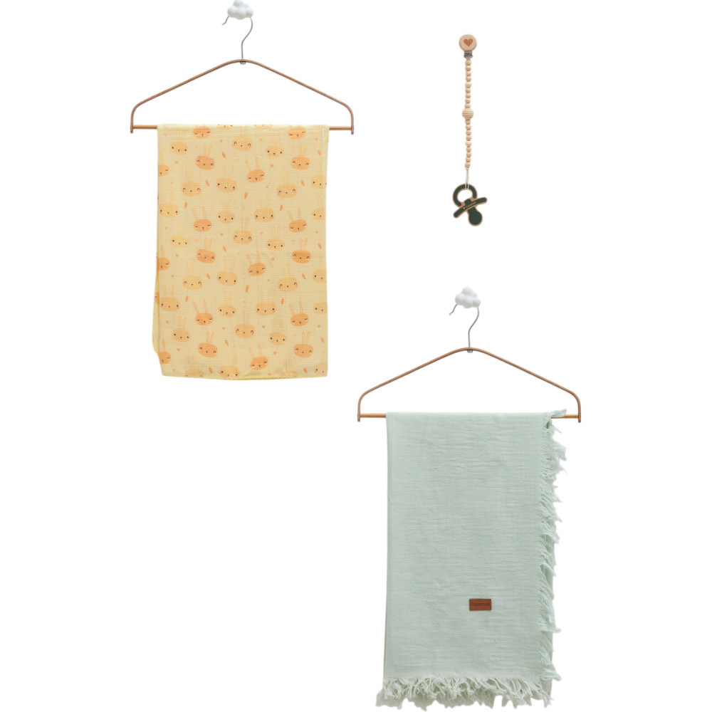 Muslin blankets set 2pcs, series BASIC. (Expected date)