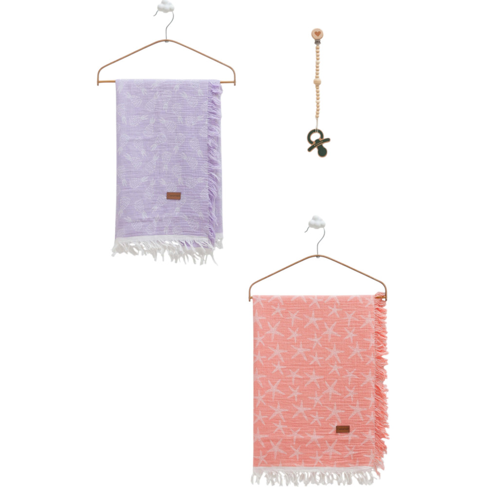 Muslin blankets set 2pcs, series BASIC. (Expected date)