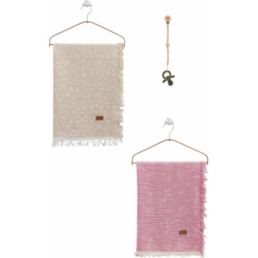 Muslin blankets set 2pcs, series BASIC. (Expected date)