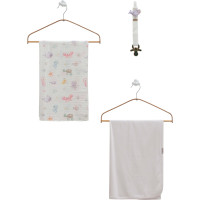 Blanket+muslin blanket+pacifier holder, series BASIC