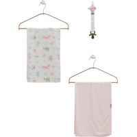 Blanket+muslin blanket+pacifier holder, series BASIC