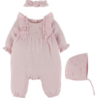 Overalls+hat+headband