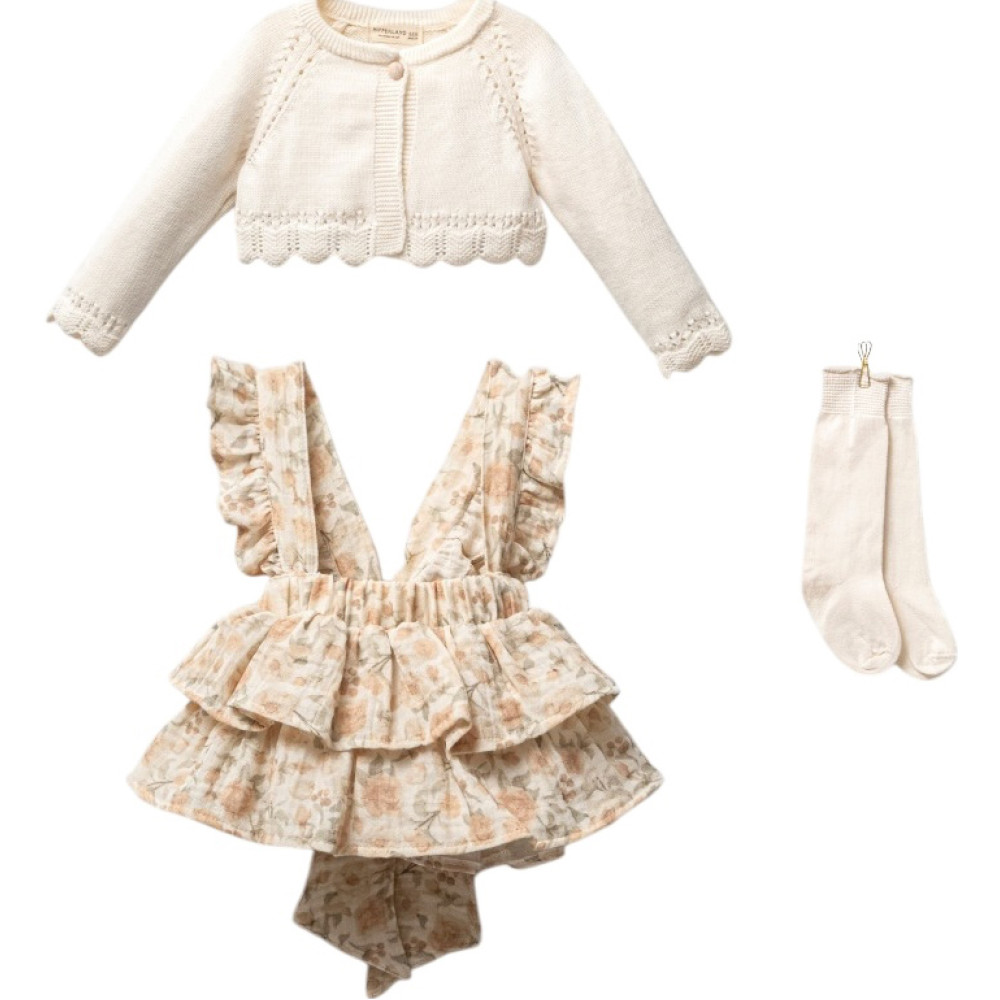 Set sweater + sundress + socks Rozalinda