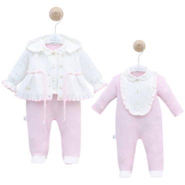 Set sweater + sweater + overalls