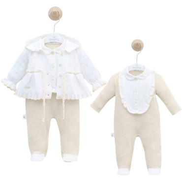 Set sweater + sweater + overalls