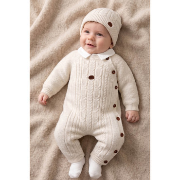 Overalls  knitted+overalls  knitted+hat