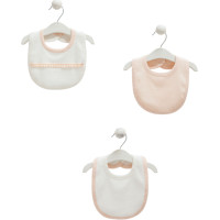 Bibs set 3pcs (pack of 4 sets), series ROMANTIC COLOR