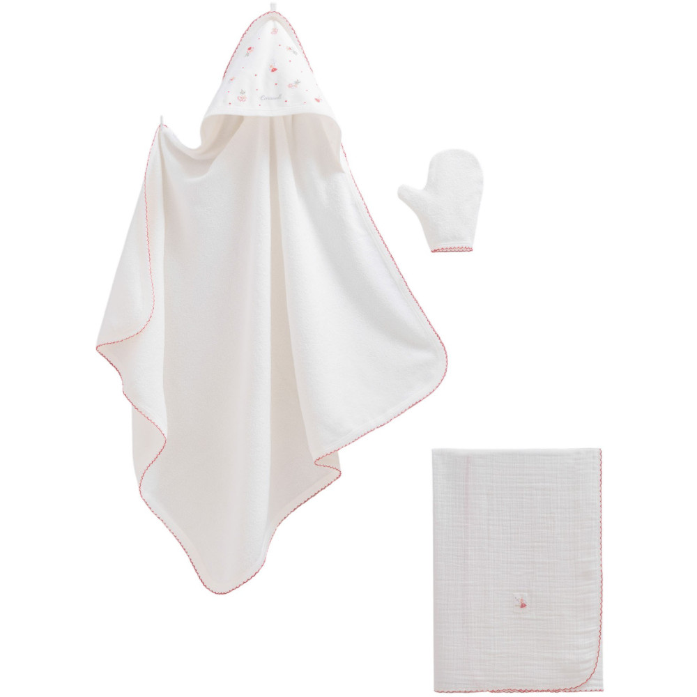 Set towel + diaper + washcloth, BASIC series