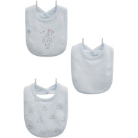 Bibs set 3pcs (pack of 4 sets), series FIRST CAR