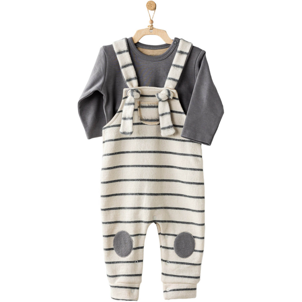 Set overalls+sweater, series LITTLE ZEBRA