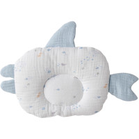 Pillow, series OCEAN IS MY PLACE MUSLIN