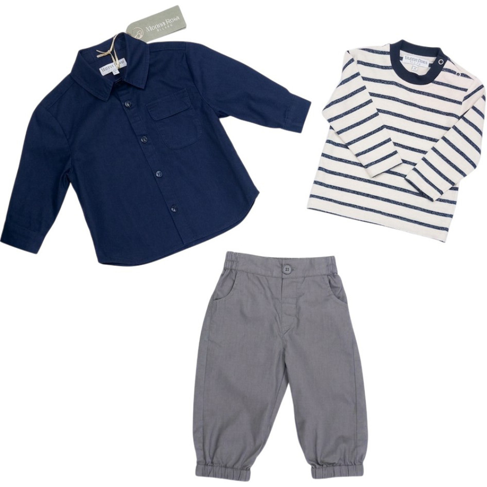 Set sweater+shirt+pants
