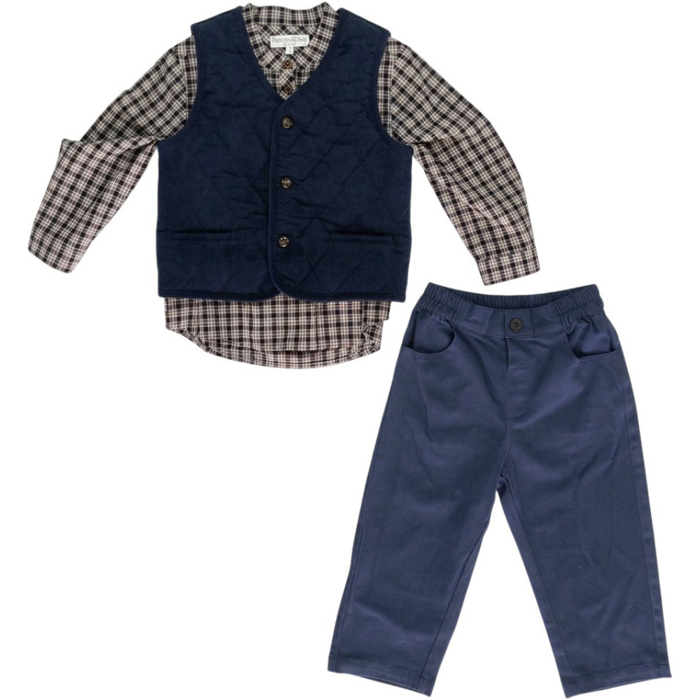 Set shirt+vest+pants