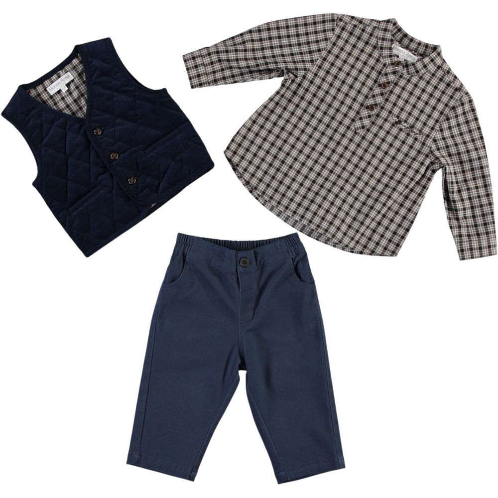 Set shirt+vest+pants