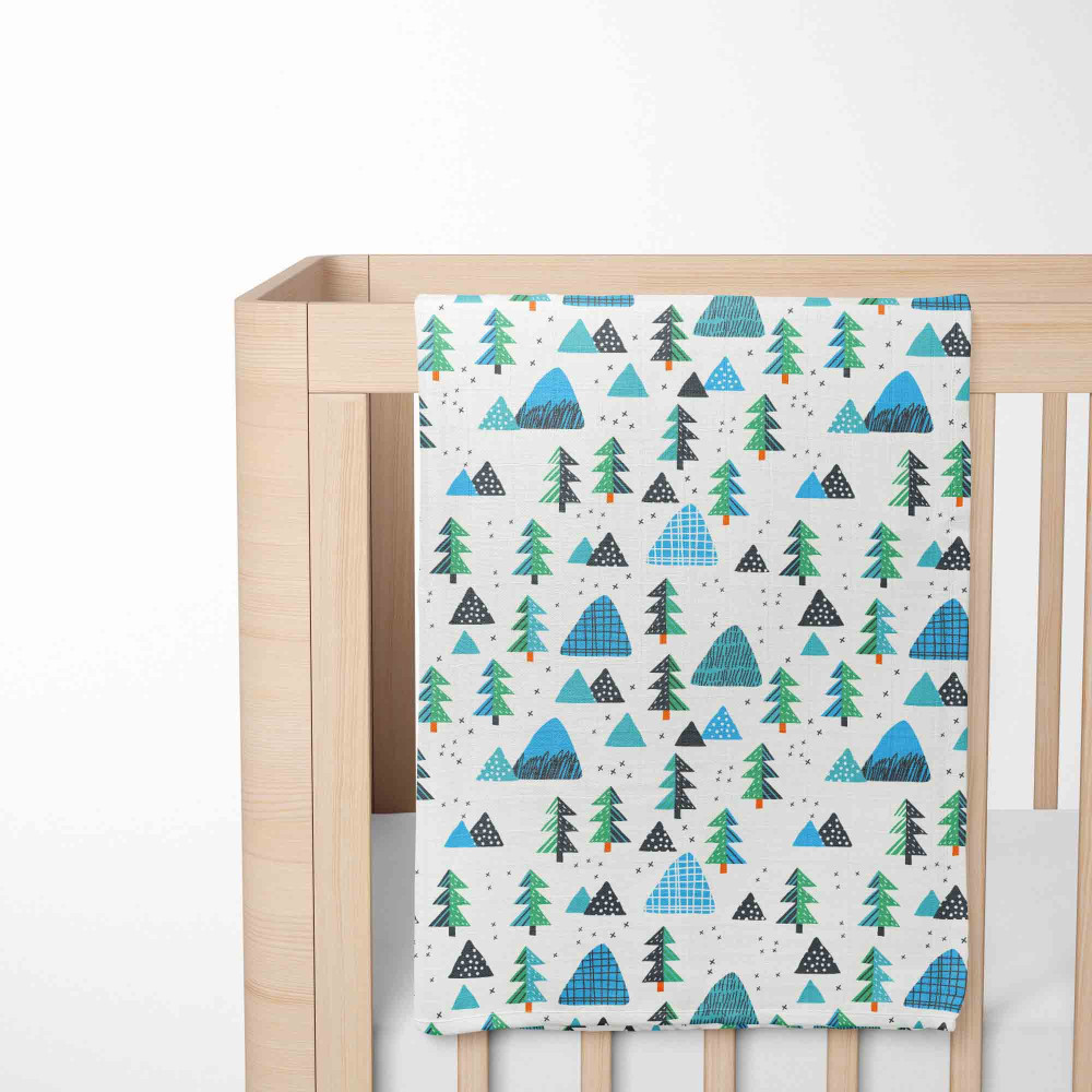 Muslin blanket. Print: New Forrest