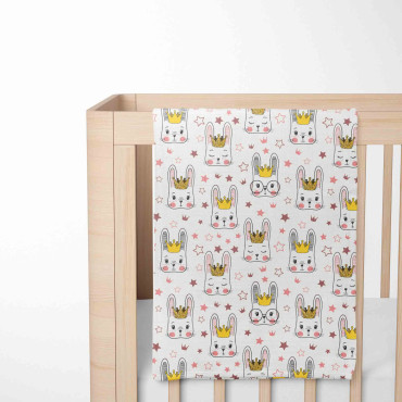 Muslin blanket. Print: Queen Rabbit