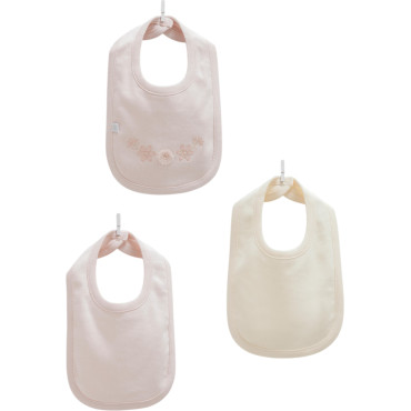 Bibs set 3pcs (pack of 4 sets), series LOVE HUGS