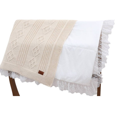 Blanket knitted+blanket cotton