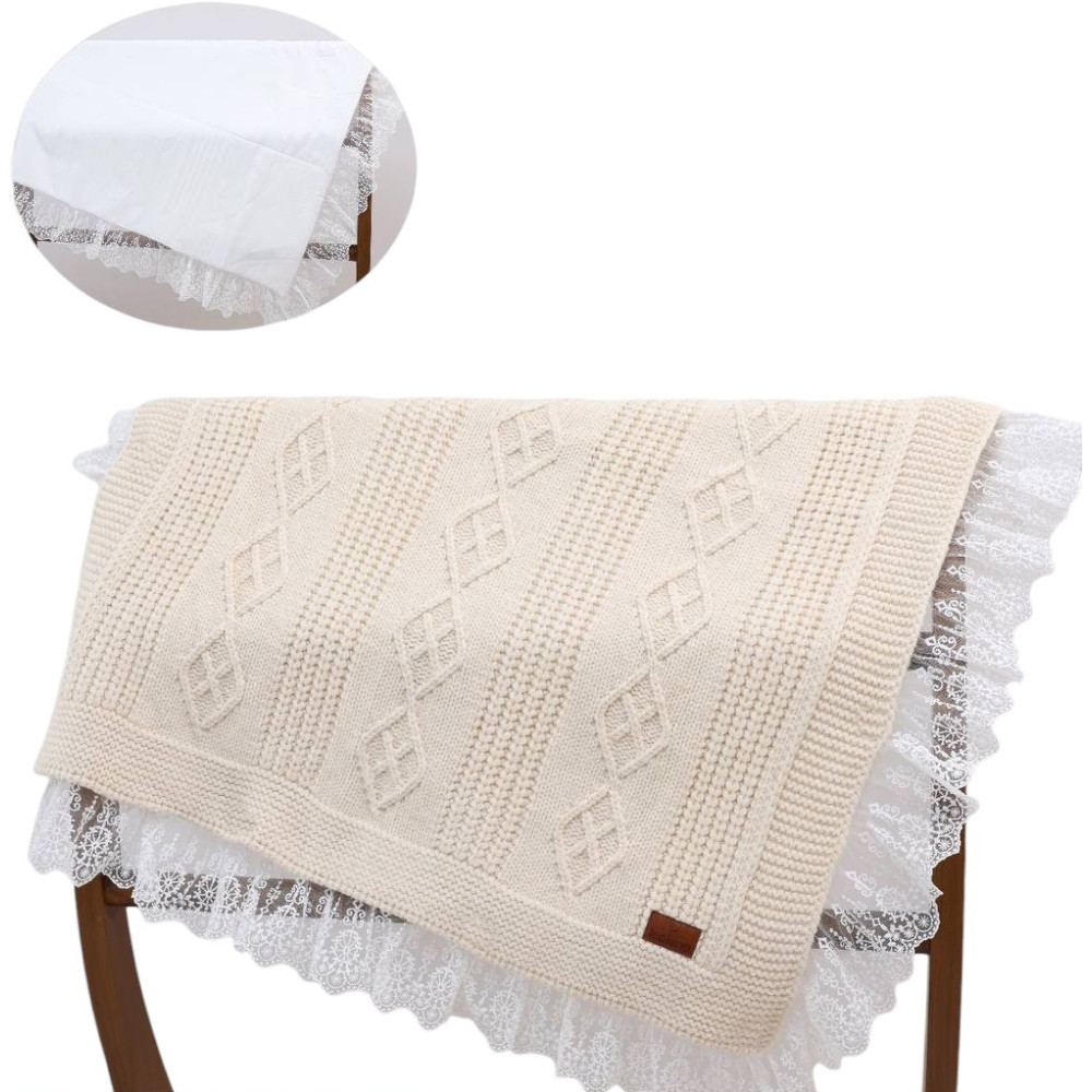 Blanket knitted+blanket cotton