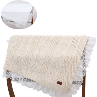 Blanket knitted+blanket cotton