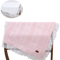 Blanket knitted+blanket cotton