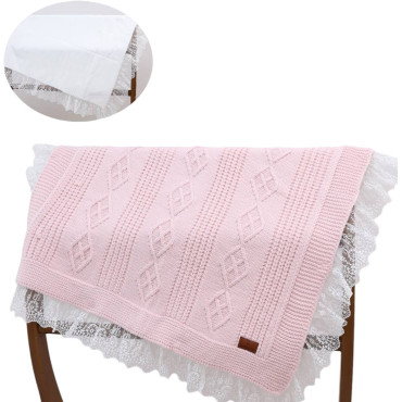Blanket knitted+blanket cotton