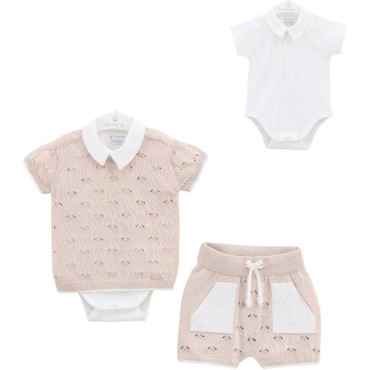 Set t-shirt+body+shorts