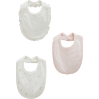 Bibs set 3pcs (pack of 4 sets), series ALL TIME GIRL