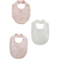 Bibs set 3pcs (pack of 4 sets), series ALL TIME GIRL
