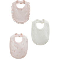 Bibs set 3pcs (pack of 4 sets), series ALL TIME GIRL