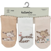 Socks cotton set 3 pairs (pack of 4 sets) Danla