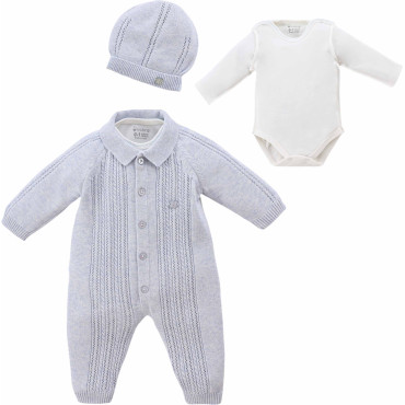 Set body+overalls+hat