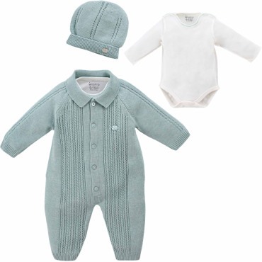 Set body+overalls+hat
