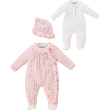 Overalls  knitted+overalls  knitted+hat