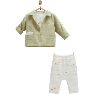 Set shirt+sweater+pants, series SAFARI TIME