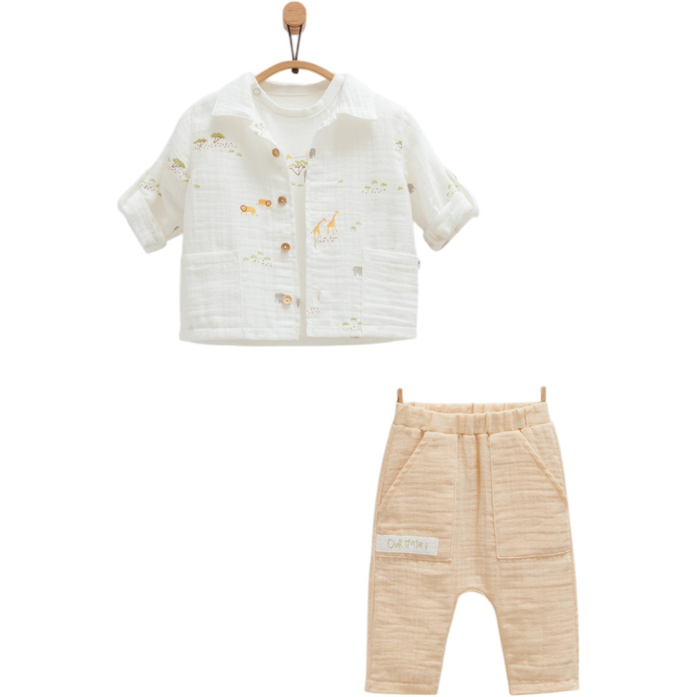 Set shirt+sweater+pants, series SAFARI TIME