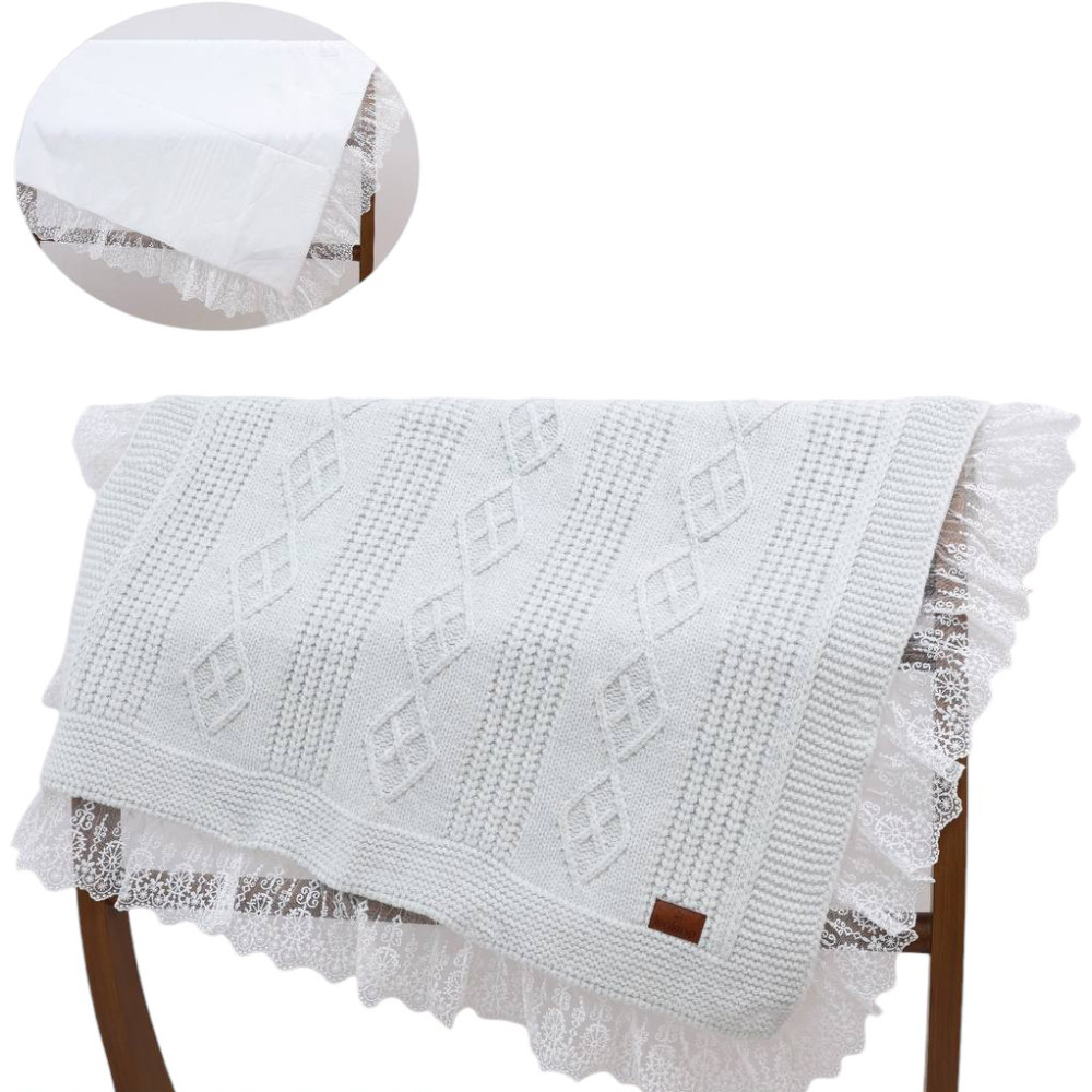 Blanket knitted+blanket cotton