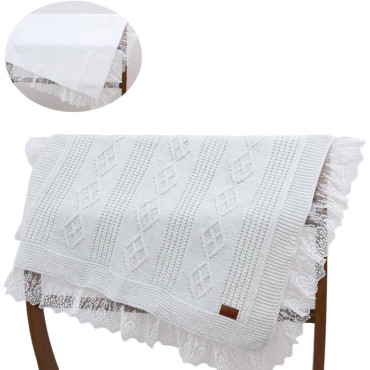 Blanket knitted+blanket cotton