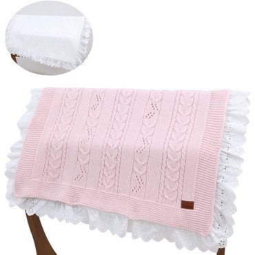 Blanket knitted+blanket cotton